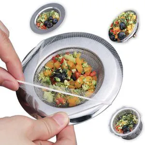 WYIRONG 250 Pack Disposable Mesh Sink Strainer Pouches for Sourdough Drain Catcher, Kitchen and Bathroom Sink Drain Covers WYIRONG 250 Pack Disposable Mesh Sink Strainer Pouches for Sourdough Drain Catcher, Kitchen and Bathroom Sink Drain Covers