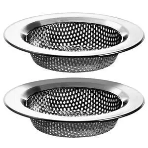 2-Pack Stainless Steel Kitchen Sink Drain Strainer, 4.5" Top / 3" Basket, Large Basket Food Catcher 2-Pack Stainless Steel Kitchen Sink Drain Strainer, 4.5" Top / 3" Basket, Large Basket Food Catcher