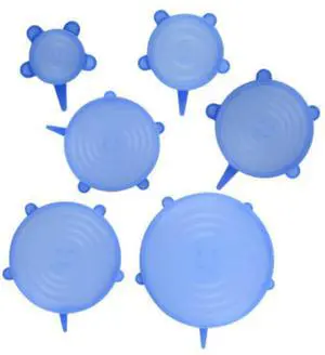 Gadgetime USA Silicone Stretch Lids Bowl Covers Food Covers Can Covers Reusable Food Storage Microwave Safe Dishwasher Safe Elastic Pack of 6 Gadgetime USA Silicone Stretch Lids Bowl Covers Food Covers Can Covers Reusable Food Storage Microwave Safe Dishwasher Safe Elastic Pack of 6