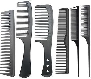 Professional Comb Set Black 6 Piece Carbon Fiber Anti Static Heat Resistant Fine and Wide Tooth Combs for Men and Women Parting Teasing Hair Styling Professional Comb Set Black 6 Piece Carbon Fiber Anti Static Heat Resistant Fine and Wide Tooth Combs for Men and Women Parting Teasing Hair Styling