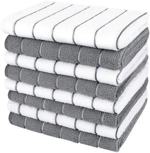 AIDEA Kitchen Towels 8PK, 12x12 Inches, Absorbent Multi-Purpose Dish Cloths for Cleaning and Drying AIDEA Kitchen Towels 8PK, 12x12 Inches, Absorbent Multi-Purpose Dish Cloths for Cleaning and Drying