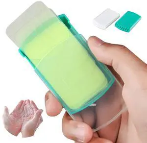 HongyiTime 2 Boxes (100 Sheets) Hand Washing Soap Sheets for Outdoor Travel, Camping, Hiking, BBQ, Party, School, Girls HongyiTime 2 Boxes (100 Sheets) Hand Washing Soap Sheets for Outdoor Travel, Camping, Hiking, BBQ, Party, School, Girls
