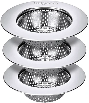 3-Pack Stainless Steel Kitchen Sink Strainer 2026 Deep Basket Drain Filter, Rust-Proof Food Catcher, Smooth Edge, Fits 3.5" Drain, 4.5" OD, Anti-Clog, Dishwasher Safe 3-Pack Stainless Steel Kitchen Sink Strainer 2026 Deep Basket Drain Filter, Rust-Proof Food Catcher, Smooth Edge, Fits 3.5" Drain, 4.5" OD, Anti-Clog, Dishwasher Safe