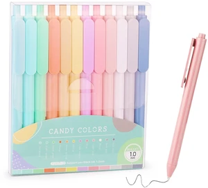 WY WENYUAN 12-Pack Ballpoint Pens, Pastel Retractable 1.0mm Black Ink Medium Point, Cute Journaling Gift Pens for Women WY WENYUAN 12-Pack Ballpoint Pens, Pastel Retractable 1.0mm Black Ink Medium Point, Cute Journaling Gift Pens for Women