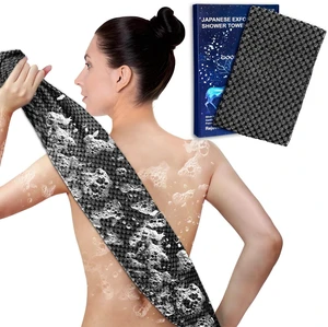 Silver Ion & Carbon Fiber Exfoliating Washcloth Shower Towels Silver Ion & Carbon Fiber Exfoliating Washcloth Shower Towels