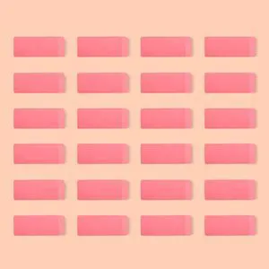 Amazon Basics Rectangular Erasers, Pink, 24 Count Amazon Basics Rectangular Erasers, Pink, 24 Count