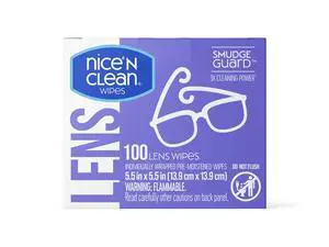 Nice 'N Clean Smudgeguard Pre-Moistened Glasses Cleaning Wipes, 100 Count Nice 'N Clean Smudgeguard Pre-Moistened Glasses Cleaning Wipes, 100 Count