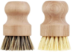 2 Pcs Dish Brush, Wood, Sisal and Palm, Kitchen Cleaning Pot and Pan Scrubber 2 Pcs Dish Brush, Wood, Sisal and Palm, Kitchen Cleaning Pot and Pan Scrubber