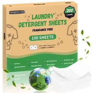 Laundry Detergent Sheets 200 Loads Unscented Travel, Eco Friendly & Hypoallergenic for Sensitive Skin Laundry Detergent Sheets 200 Loads Unscented Travel, Eco Friendly & Hypoallergenic for Sensitive Skin