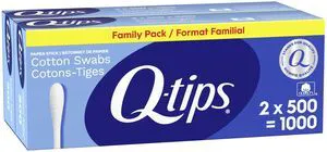 Q-tips Cotton Swabs, 500 Count, Pack of 2 Q-tips Cotton Swabs, 500 Count, Pack of 2