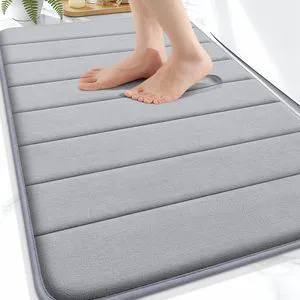 OLANLY Memory Foam Bath Mat 30x20, Super Soft Absorbent Bathroom Rug OLANLY Memory Foam Bath Mat 30x20, Super Soft Absorbent Bathroom Rug