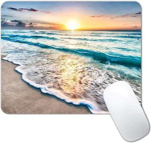 Beach Sunset Cute Custom Small Mouse Pad, Non-Slip Rubber Base, Portable for Office and Laptop Beach Sunset Cute Custom Small Mouse Pad, Non-Slip Rubber Base, Portable for Office and Laptop