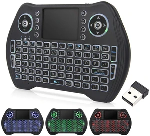 4GHz Wireless Backlit Mini Keyboard with Touchpad Handheld Remote Control for PC, Raspberry Pi 2, Pad, Smart TV, Android TV Box 4GHz Wireless Backlit Mini Keyboard with Touchpad Handheld Remote Control for PC, Raspberry Pi 2, Pad, Smart TV, Android TV Box