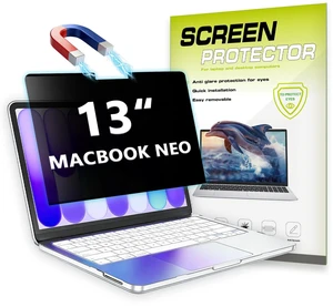 Removable Privacy Screen Protector for 2026 MacBook Neo 13 A18 Pro Laptop Removable Privacy Screen Protector for 2026 MacBook Neo 13 A18 Pro Laptop