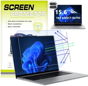 2PC 15.6" 16:9 Anti Blue Light Laptop Screen Protector with Camera Cover 2PC 15.6" 16:9 Anti Blue Light Laptop Screen Protector with Camera Cover