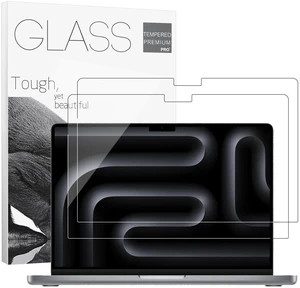 2Pack 9H Tempered Glass 14.2" Screen Protector for 2026 MacBook Pro 14 M5 2Pack 9H Tempered Glass 14.2" Screen Protector for 2026 MacBook Pro 14 M5