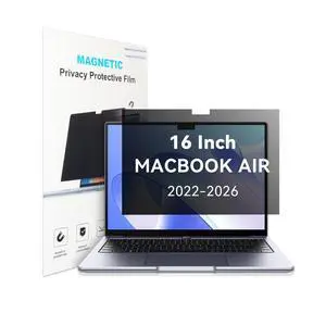 Voohinddaa Magnetic Privacy Screen for MacBook Air 16.2" M2/M3/M4/M5 2022-2026, Detachable Matte Anti Blue Light Anti Glare Laptop Screen Protector Voohinddaa Magnetic Privacy Screen for MacBook Air 16.2" M2/M3/M4/M5 2022-2026, Detachable Matte Anti Blue Light Anti Glare Laptop Screen Protector