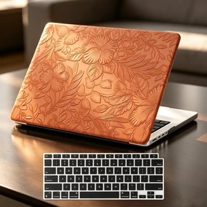 Floral Case for MacBook Pro 14 inch M5 2026-2021 M4 M3 M2 M1 Pro Max, Brown Floral Case for MacBook Pro 14 inch M5 2026-2021 M4 M3 M2 M1 Pro Max, Brown