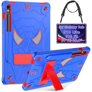 DETUOSI Case for Samsung Galaxy Tab S10 Lite / S10 FE / S9 FE 10.9-Inch with S Pen Holder + Shoulder Strap,3-Layer Hybrid Heavy Duty Full-Body Shockproof,4-Angle Viewing Protective Cover DETUOSI Case for Samsung Galaxy Tab S10 Lite / S10 FE / S9 FE 10.9-Inch with S Pen Holder + Shoulder Strap,3-Layer Hybrid Heavy Duty Full-Body Shockproof,4-Angle Viewing Protective Cover