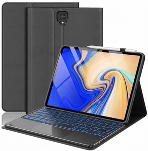 QYiiD Touchpad Galaxy Tab S4 10.5 2018 Model SM-T830/T835/T837 Keyboard Case, 7 Color Backlight Detachable Keyboard Multi-Angles Stand Protective Cover with S Pen Holder for Galaxy Tab S4 10.5", Black QYiiD Touchpad Galaxy Tab S4 10.5 2018 Model SM-T830/T835/T837 Keyboard Case, 7 Color Backlight Detachable Keyboard Multi-Angles Stand Protective Cover with S Pen Holder for Galaxy Tab S4 10.5", Black
