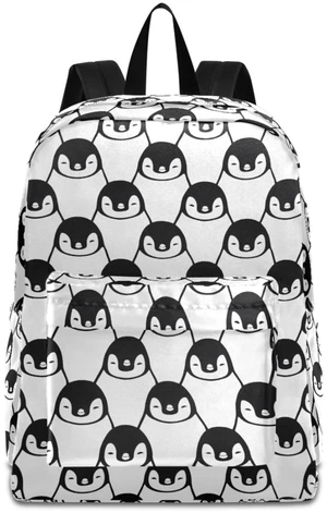 MNSRUU Student Backpack for School Cute Penguin Print Laptop Backpack Aesthetic School Bookbags Casual Daypack Backpack Fits 15.6 Inch Laptop MNSRUU Student Backpack for School Cute Penguin Print Laptop Backpack Aesthetic School Bookbags Casual Daypack Backpack Fits 15.6 Inch Laptop