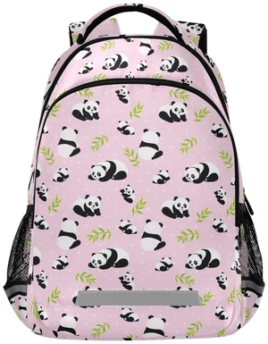 MNSRUU School Backpack with Chest Strap, Animal Cute Panda Bear Laptop Backpack, Travel Hiking Backpack for Boys Girls, Rucksack, Knapsack One Size MNSRUU School Backpack with Chest Strap, Animal Cute Panda Bear Laptop Backpack, Travel Hiking Backpack for Boys Girls, Rucksack, Knapsack One Size