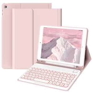 JKSML Keyboard Case for iPad 9th/8th/7th Generation 10.2 Inch, Pink JKSML Keyboard Case for iPad 9th/8th/7th Generation 10.2 Inch, Pink