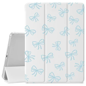 JOYLAND Light Blue Bow Pattern Case for iPad Pro 13-inch (M5/M4) 2025/2024,Pencil Holder & Clear Transparent Soft TPU Back & Trifold Smart Tablet Cover (Model Number:A2925/A2926/A3007) JOYLAND Light Blue Bow Pattern Case for iPad Pro 13-inch (M5/M4) 2025/2024,Pencil Holder & Clear Transparent Soft TPU Back & Trifold Smart Tablet Cover (Model Number:A2925/A2926/A3007)