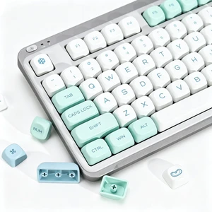 YMKPVR KBDiy Snow Mountain KOA Profile Keycaps Set,Dye-Sublimation PBT Blue Custom Keyboard Keycap,138 Keys Cap Set for Cherry Gateron MX Switches Mechanical YMKPVR KBDiy Snow Mountain KOA Profile Keycaps Set,Dye-Sublimation PBT Blue Custom Keyboard Keycap,138 Keys Cap Set for Cherry Gateron MX Switches Mechanical