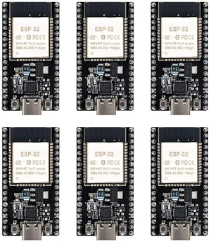 hiBCTR 6-Pack ESP32-DevKitC-32 Development Board, Type-C, 38-Pin hiBCTR 6-Pack ESP32-DevKitC-32 Development Board, Type-C, 38-Pin