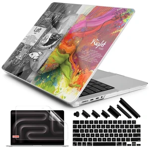DONGKE Compatible with MacBook Pro 16 Inch Case (2026-2021 Release, M5 M4 M3 M2 M1 Pro/Max Chip), Plastic Hard Shell with Keyboard Cover & Screen Protector for MacBook Pro 16", Right & Left Brain DONGKE Compatible with MacBook Pro 16 Inch Case (2026-2021 Release, M5 M4 M3 M2 M1 Pro/Max Chip), Plastic Hard Shell with Keyboard Cover & Screen Protector for MacBook Pro 16", Right & Left Brain