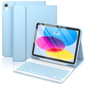 besky Keyboard Case for iPad 11th/10th Gen 11 Inch & 10.9 Inch, Light Blue besky Keyboard Case for iPad 11th/10th Gen 11 Inch & 10.9 Inch, Light Blue