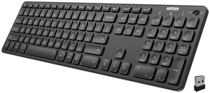 Arteck 2.4G Wireless Keyboard Ultra Slim Full Size Keyboard with Numeric Keypad and Media Hotkey for Computer/Desktop/PC/Laptop/Surface/Smart TV and Windows 10/8/ 7 Built-in Rechargeable Batter Arteck 2.4G Wireless Keyboard Ultra Slim Full Size Keyboard with Numeric Keypad and Media Hotkey for Computer/Desktop/PC/Laptop/Surface/Smart TV and Windows 10/8/ 7 Built-in Rechargeable Batter