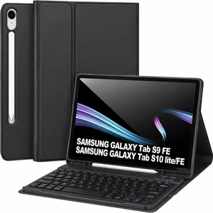 Keyboard Case for Samsung Galaxy Tab S10 Lite/S10 FE / S9 FE / S9 10.9-11 inch 2025/2023,Detachable Wireless Bluetooth Keyboard for Galaxy S10 FE,Auto Wake/Sleep with S Pen Holder,Black Keyboard Case for Samsung Galaxy Tab S10 Lite/S10 FE / S9 FE / S9 10.9-11 inch 2025/2023,Detachable Wireless Bluetooth Keyboard for Galaxy S10 FE,Auto Wake/Sleep with S Pen Holder,Black