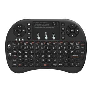 Rii 2.4GHz Mini Wireless Keyboard with TouchpadQWERTY Keyboard, Backlit Portable with Remote Control for Laptop/PC/Tablets/Windows/Mac/TV/Xbox/PS3/Raspberry Pi .(Black) Rii 2.4GHz Mini Wireless Keyboard with TouchpadQWERTY Keyboard, Backlit Portable with Remote Control for Laptop/PC/Tablets/Windows/Mac/TV/Xbox/PS3/Raspberry Pi .(Black)