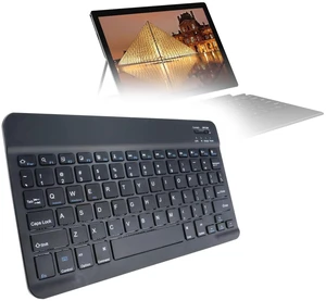 BoxWave Keyboard Compatible with Chuwi UBook X - SlimKeys Bluetooth Keyboard, Portable Thin with Chiclet-Style Keys - Jet Black BoxWave Keyboard Compatible with Chuwi UBook X - SlimKeys Bluetooth Keyboard, Portable Thin with Chiclet-Style Keys - Jet Black