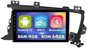 4+64GB 9 Inch Touchscreen Android 14 Car Radio Stereo for Kia Optima K5 2010-2013 with CarPlay/Android Auto Car Radio, Support WiFi 6, Bluetooth,5.4, Backup Camera, SWC 4+64GB 9 Inch Touchscreen Android 14 Car Radio Stereo for Kia Optima K5 2010-2013 with CarPlay/Android Auto Car Radio, Support WiFi 6, Bluetooth,5.4, Backup Camera, SWC