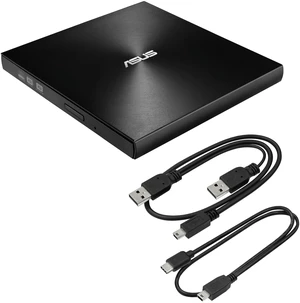 ASUS ZenDrive Black 13mm External 8X DVD/Burner Drive +/-RW with M-Disc Support, Compatible with Both Mac & Windows and Nero BackItUp for Android Devices (USB 2.0 & Type-C Cables Included) ASUS ZenDrive Black 13mm External 8X DVD/Burner Drive +/-RW with M-Disc Support, Compatible with Both Mac & Windows and Nero BackItUp for Android Devices (USB 2.0 & Type-C Cables Included)