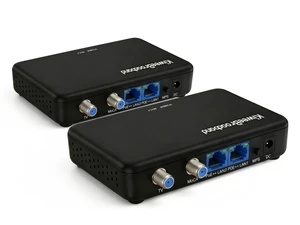Kiwee Broadband KB-M3-04 MoCA 2.5 Network Adapter ^^ Dual 2.5GbE Ports with PoE++ (90W/Port, 120W Total Budget) ^^ Ethernet Over Coax for WiFi 7 APs, Gaming, and 4K Streaming ^^ Plug & Play ^^ 2-Pack Kiwee Broadband KB-M3-04 MoCA 2.5 Network Adapter ^^ Dual 2.5GbE Ports with PoE++ (90W/Port, 120W Total Budget) ^^ Ethernet Over Coax for WiFi 7 APs, Gaming, and 4K Streaming ^^ Plug & Play ^^ 2-Pack