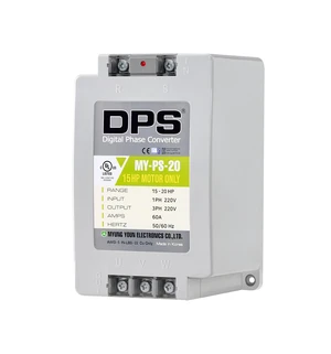 DPS Digital Phase Converter 20HP MY-PS-20, Single to 3 Phase, 60A 200-240V DPS Digital Phase Converter 20HP MY-PS-20, Single to 3 Phase, 60A 200-240V
