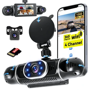 4 Channel Dash Cam 1080P Front+3x720P, 4 Lens 360 Full Protection Car DVR 4 Channel Dash Cam 1080P Front+3x720P, 4 Lens 360 Full Protection Car DVR