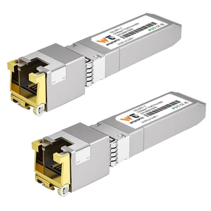 80 Meter 10G SFP+ to RJ45 Module 2 Pack, 10GBase-T Copper Transceiver 80 Meter 10G SFP+ to RJ45 Module 2 Pack, 10GBase-T Copper Transceiver