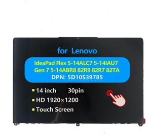 5D10S39785 Replacement Laptop for Lenovo IdeaPad Flex 5 14IAU7 Touch Screen Digitizer Assembly LCD Display Module with Bezel 5D10S39785 Replacement Laptop for Lenovo IdeaPad Flex 5 14IAU7 Touch Screen Digitizer Assembly LCD Display Module with Bezel