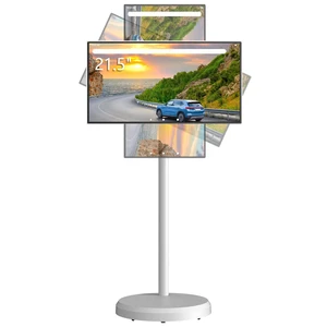 21.5" FHD Portable Smart TV on Wheels, Android 13 OS,4GB+64GB (White) 21.5" FHD Portable Smart TV on Wheels, Android 13 OS,4GB+64GB (White)