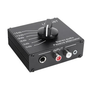 Serounder Passive Stereo Sound Attenuator, 6 Switchable Modes 15db to 0db, with 3.5mm 6.35mm Interfaces, for Home Theater and Professional Sound Performances Serounder Passive Stereo Sound Attenuator, 6 Switchable Modes 15db to 0db, with 3.5mm 6.35mm Interfaces, for Home Theater and Professional Sound Performances