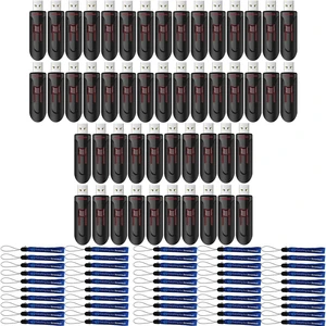 SanDisk USB Type-A Glide 16GB Flash Drive 50 Pack Up to 100MB/s Read Speed Compatible with Laptops and Personal Computers (SDCZ600-016G-B35) Bundle with (50) Everything But Stromboli Lanyards SanDisk USB Type-A Glide 16GB Flash Drive 50 Pack Up to 100MB/s Read Speed Compatible with Laptops and Personal Computers (SDCZ600-016G-B35) Bundle with (50) Everything But Stromboli Lanyards