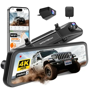 WOLFBOX G900 Core-N 12" 4K Mirror Dash Cam Front and Rear, STARVIS 2 IMX678 WOLFBOX G900 Core-N 12" 4K Mirror Dash Cam Front and Rear, STARVIS 2 IMX678