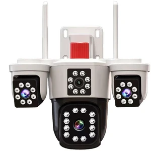 UHPPOTE 2.4GHz WiFi Triple Lens PTZ Security IP Camera 3MP O-Kam App UHPPOTE 2.4GHz WiFi Triple Lens PTZ Security IP Camera 3MP O-Kam App