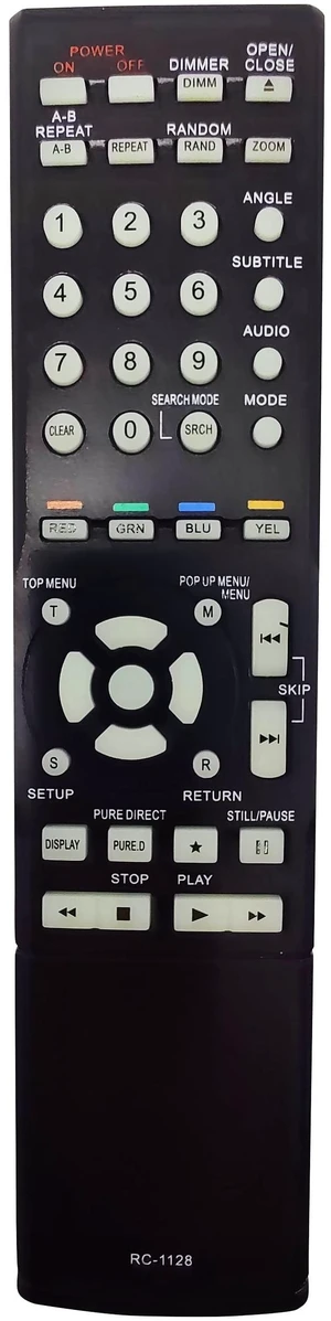 INTECHING RC-1128 Blu-ray Disc Player Remote Control Replacement INTECHING RC-1128 Blu-ray Disc Player Remote Control Replacement
