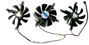 AKUYAO Full Set GPU Cooling Fan (Left/Centre/Right:85mm/95mm/85mm) for XFX RX5700XT 8GB Thicc III Ultra CF1010U12S Graphics Card Replacement Cooler Fans AKUYAO Full Set GPU Cooling Fan (Left/Centre/Right:85mm/95mm/85mm) for XFX RX5700XT 8GB Thicc III Ultra CF1010U12S Graphics Card Replacement Cooler Fans